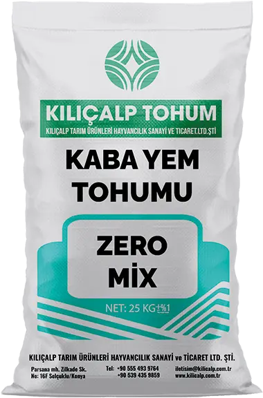 ZeroMİX Beşli Kaba Yem Tohumu Karışımı Çuvalı - Kılıçalp Tohum Konya